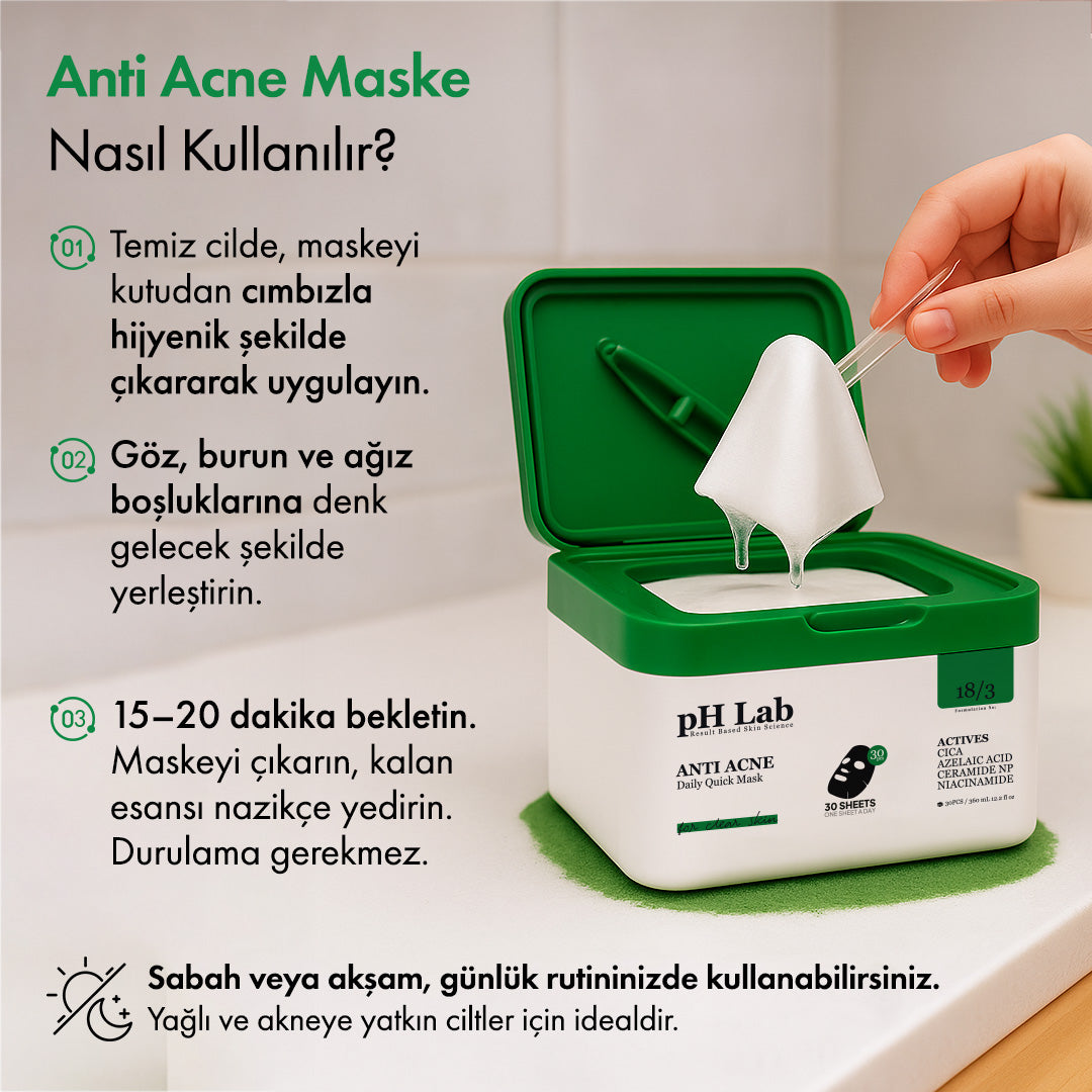 Anti-Acne 30'lu Günlük Maske