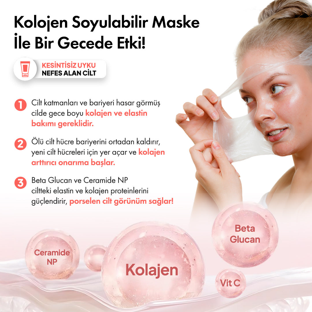 Collagen Night™ Soyulabilir Kolajen Maske