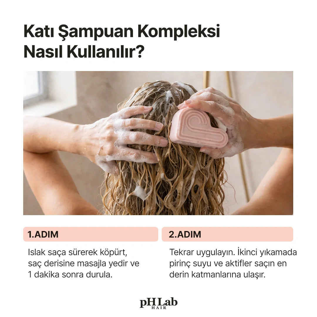 Fermente Pirinç Suyu & Protein Complex Katı Şampuan